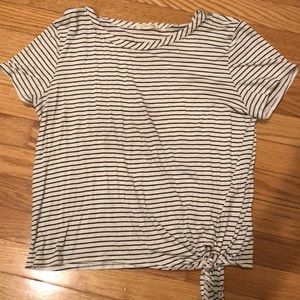 Black and White Striped Tee